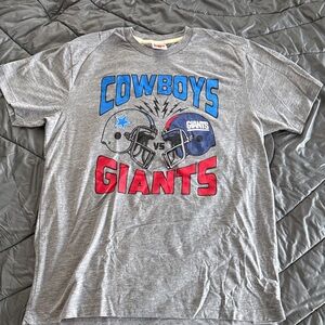 HOMAGE Gray Cowboys vs Giants Tee